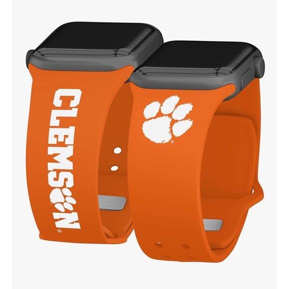 NEW Clemson Tigers Iconic Edition HD Watch Band for Apple Watch 38mm 40mm 41mm - Picture 1 of 4